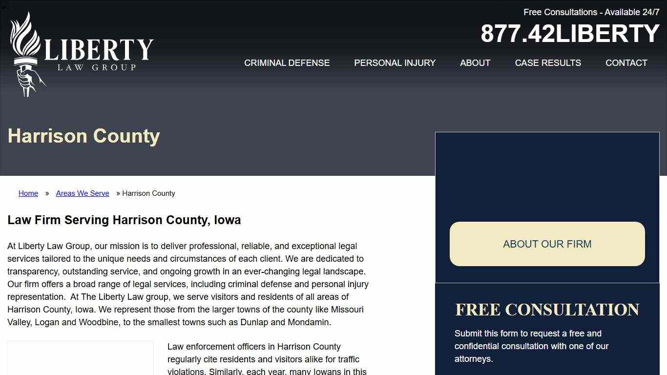 Harrison County Iowa Lawyers Logan, IA Criminal Defense Attorneys